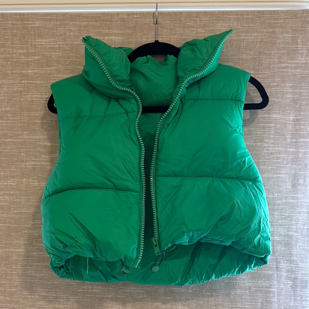 Green Puffer Vest